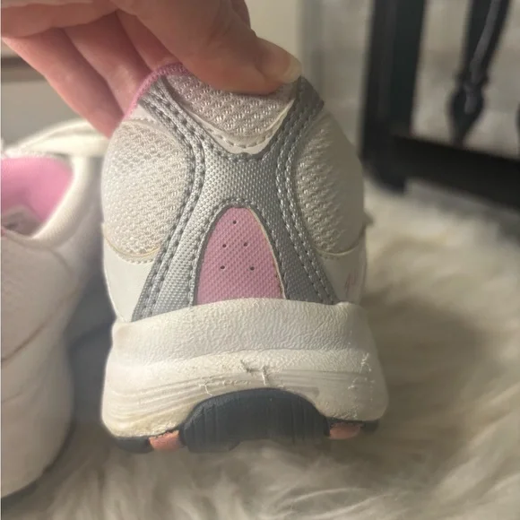 New Balance 496 womens walking running shoes pink grey white 7.5 dad shoes - Picture 8 of 9
